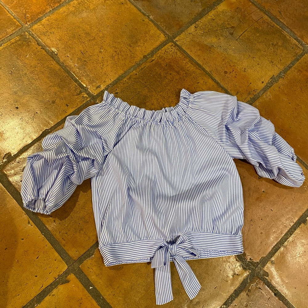 off the shoulder long sleeve blouse